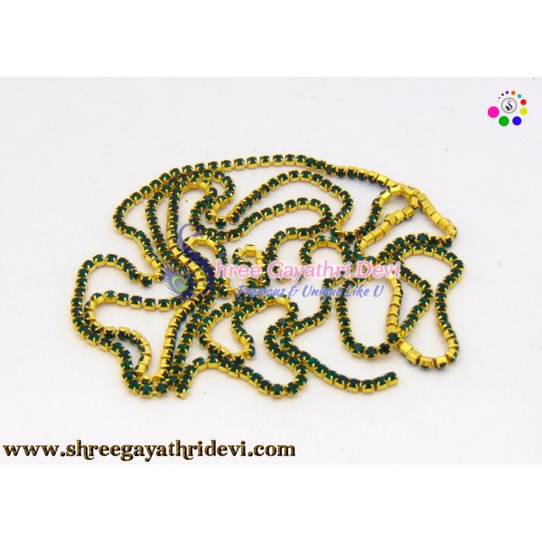 STONE CHAIN - 1MM - GREEN - SGCN22