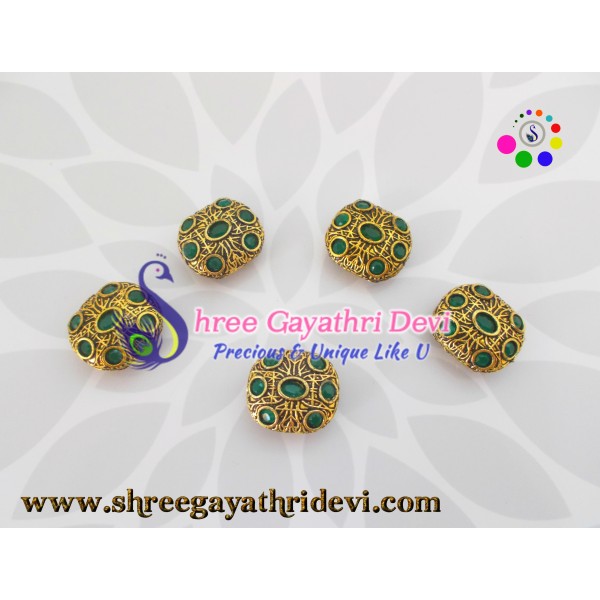 VICTORIA BEADS - SGVB16 - GREEN- 25MM